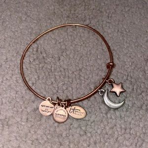 Alex & Ani moon and star bangle